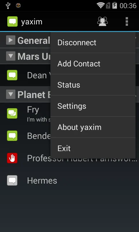 yaxim - XMPP/Jabber client | Indus Appstore | Screenshot