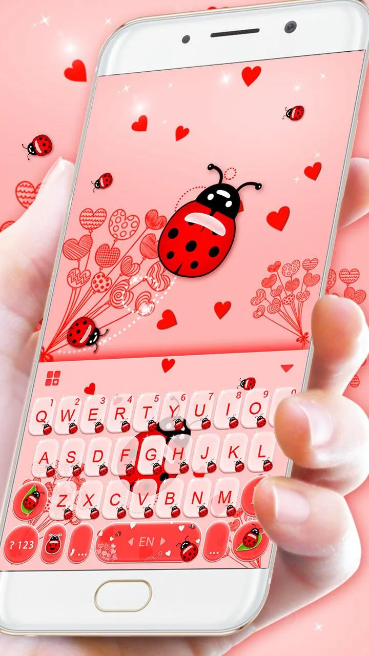 Sweet Ladybird Keyboard Theme | Indus Appstore | Screenshot