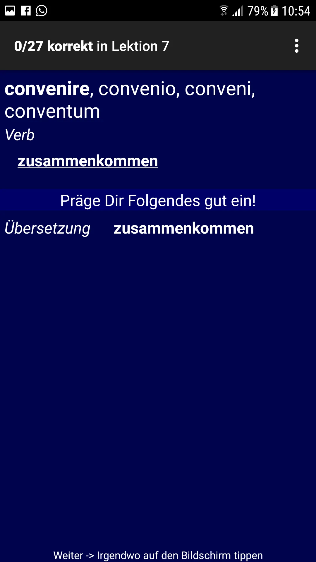 Latein Vokabeltrainer | Indus Appstore | Screenshot