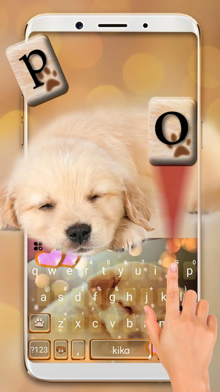 Dynamic Sleeping Puppy Keyboar | Indus Appstore | Screenshot