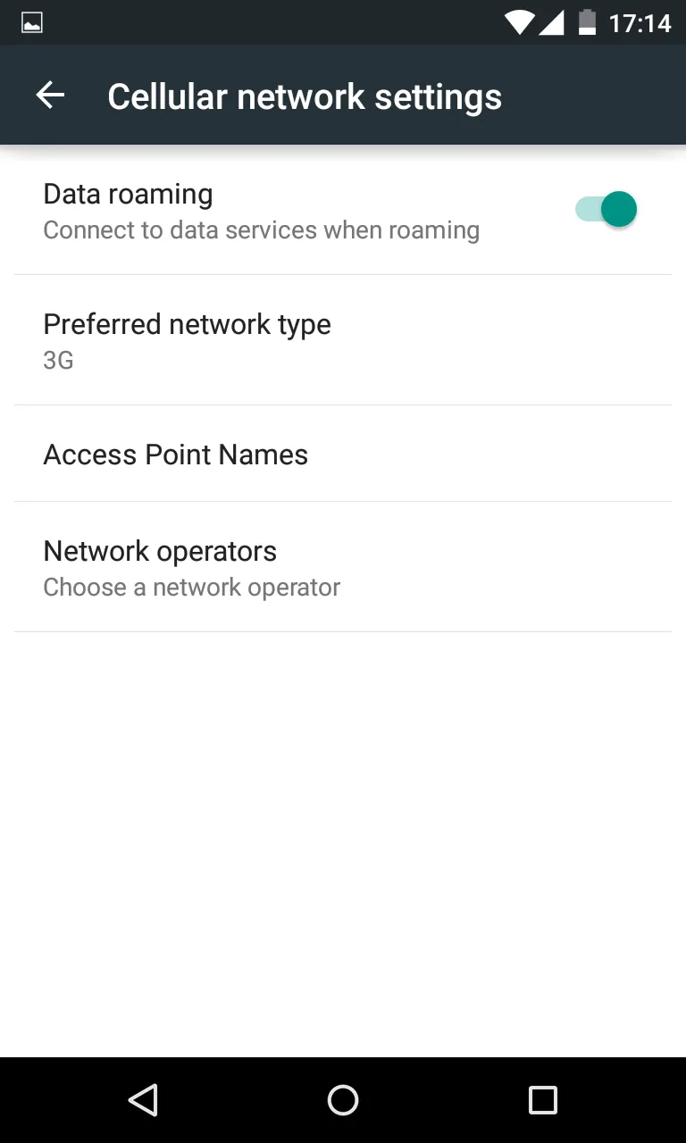 Roaming Switch ON / OFF | Indus Appstore | Screenshot