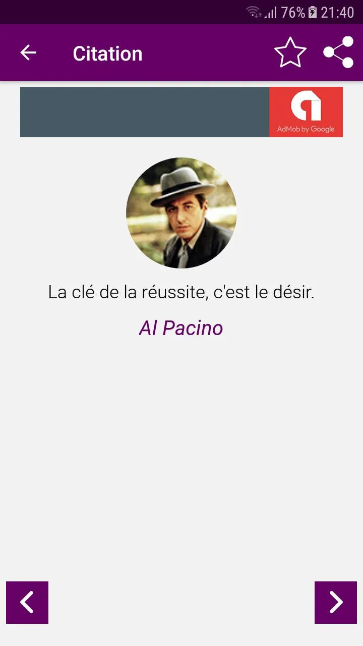 Citations & Proverbes | Indus Appstore | Screenshot