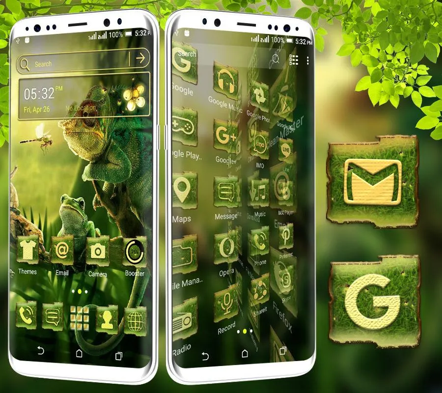 Chameleon Frog Launcher Theme | Indus Appstore | Screenshot