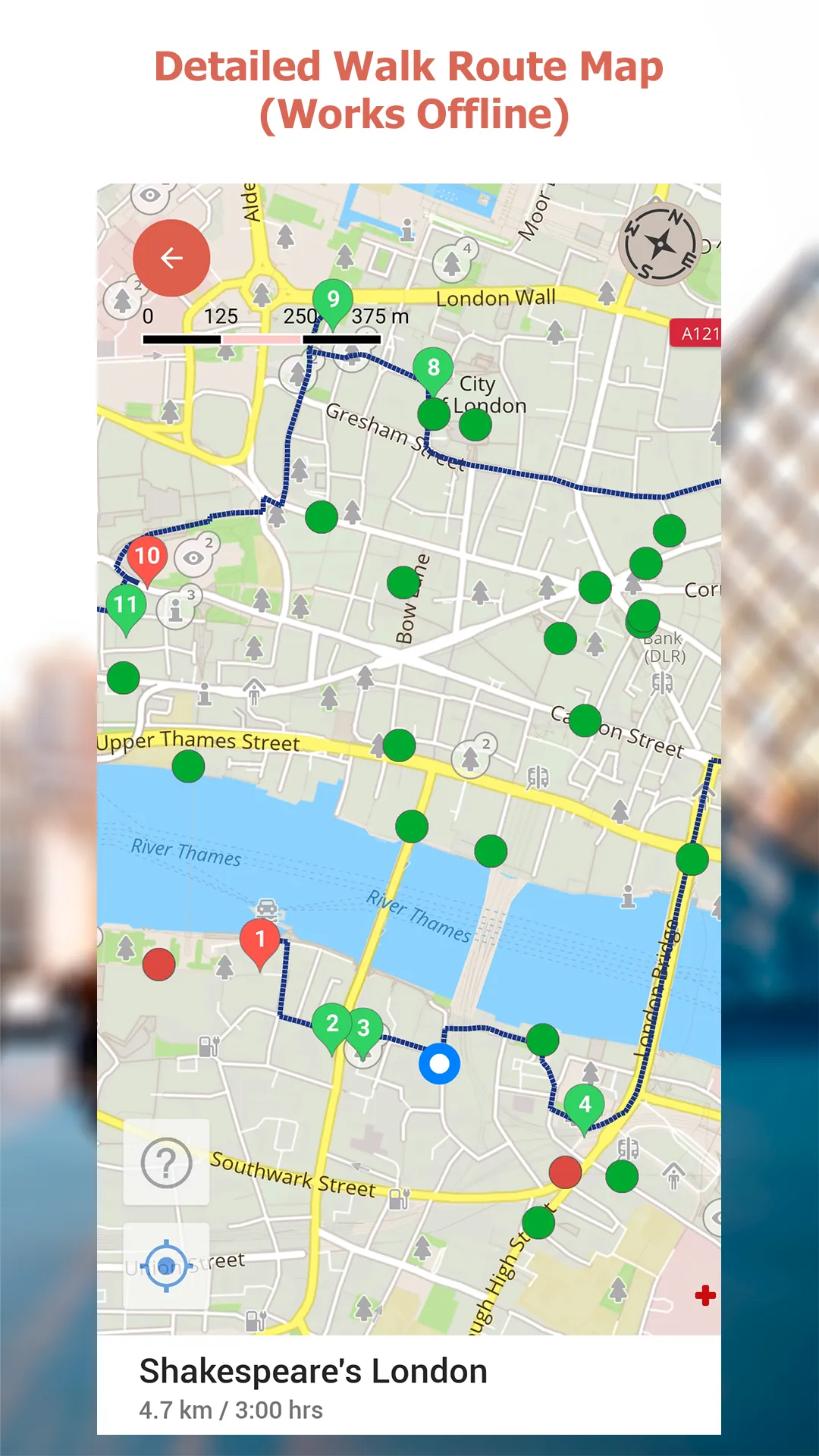 Warsaw Map and Walks | Indus Appstore | Screenshot