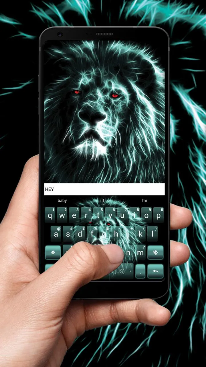 Luminous Lion Keyboard Theme | Indus Appstore | Screenshot