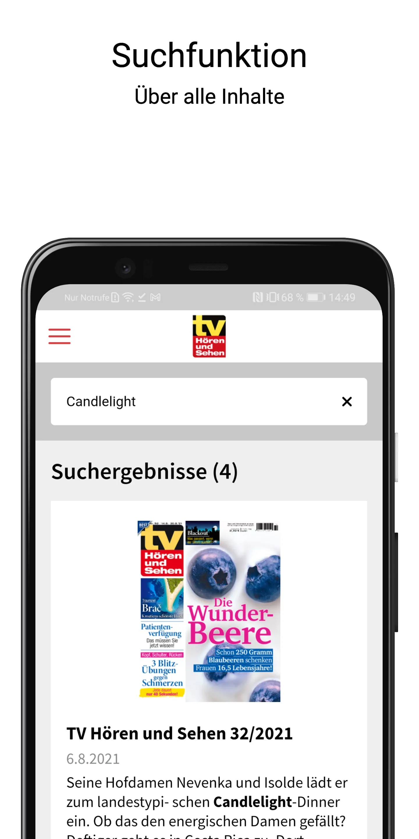 tv Hören und Sehen - ePaper | Indus Appstore | Screenshot