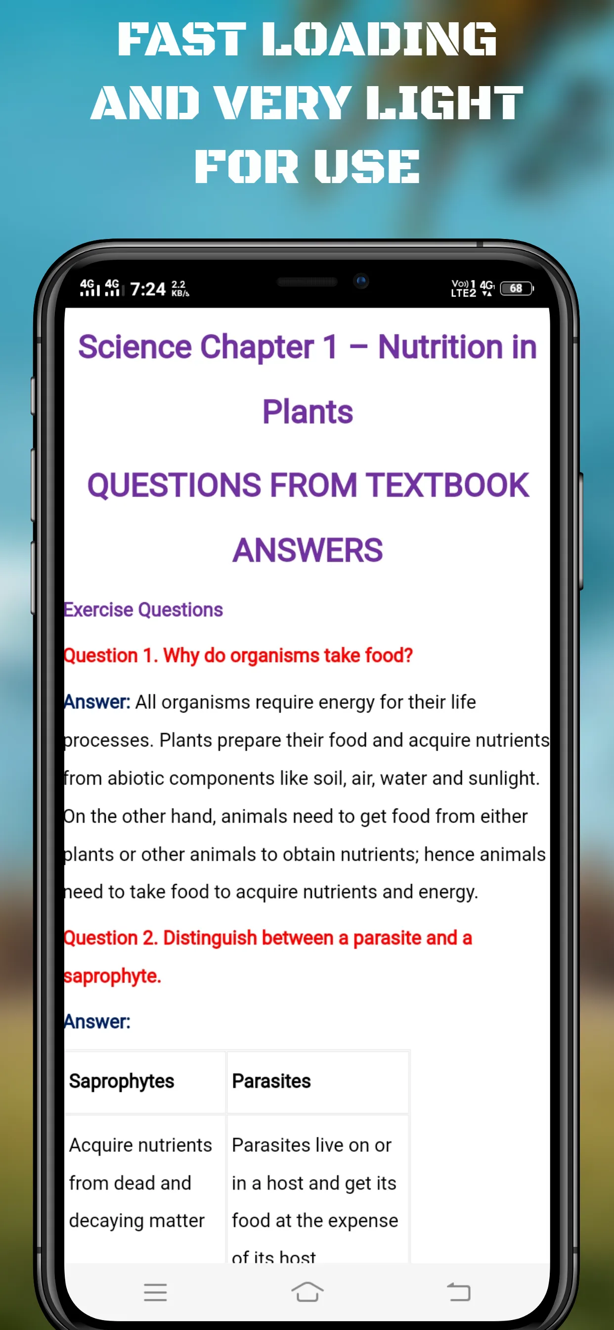 Class 7 Science Solution | Indus Appstore | Screenshot