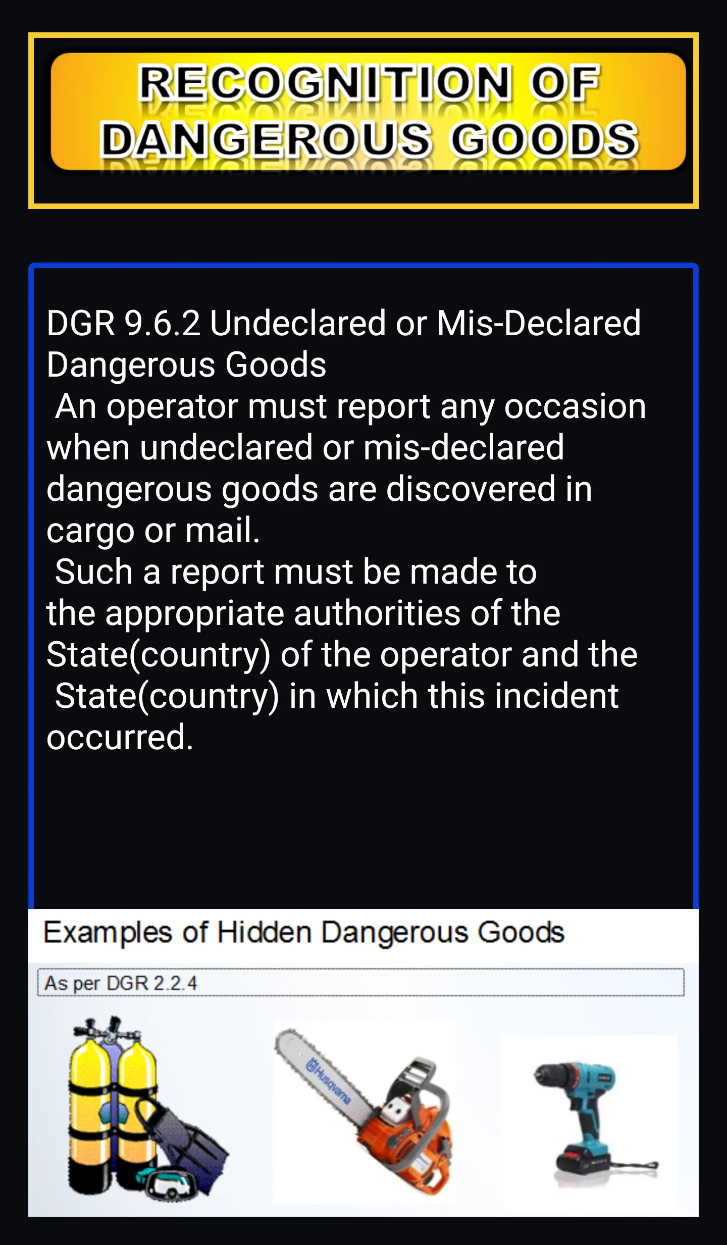 Dangerous Goods-Aviation | Indus Appstore | Screenshot