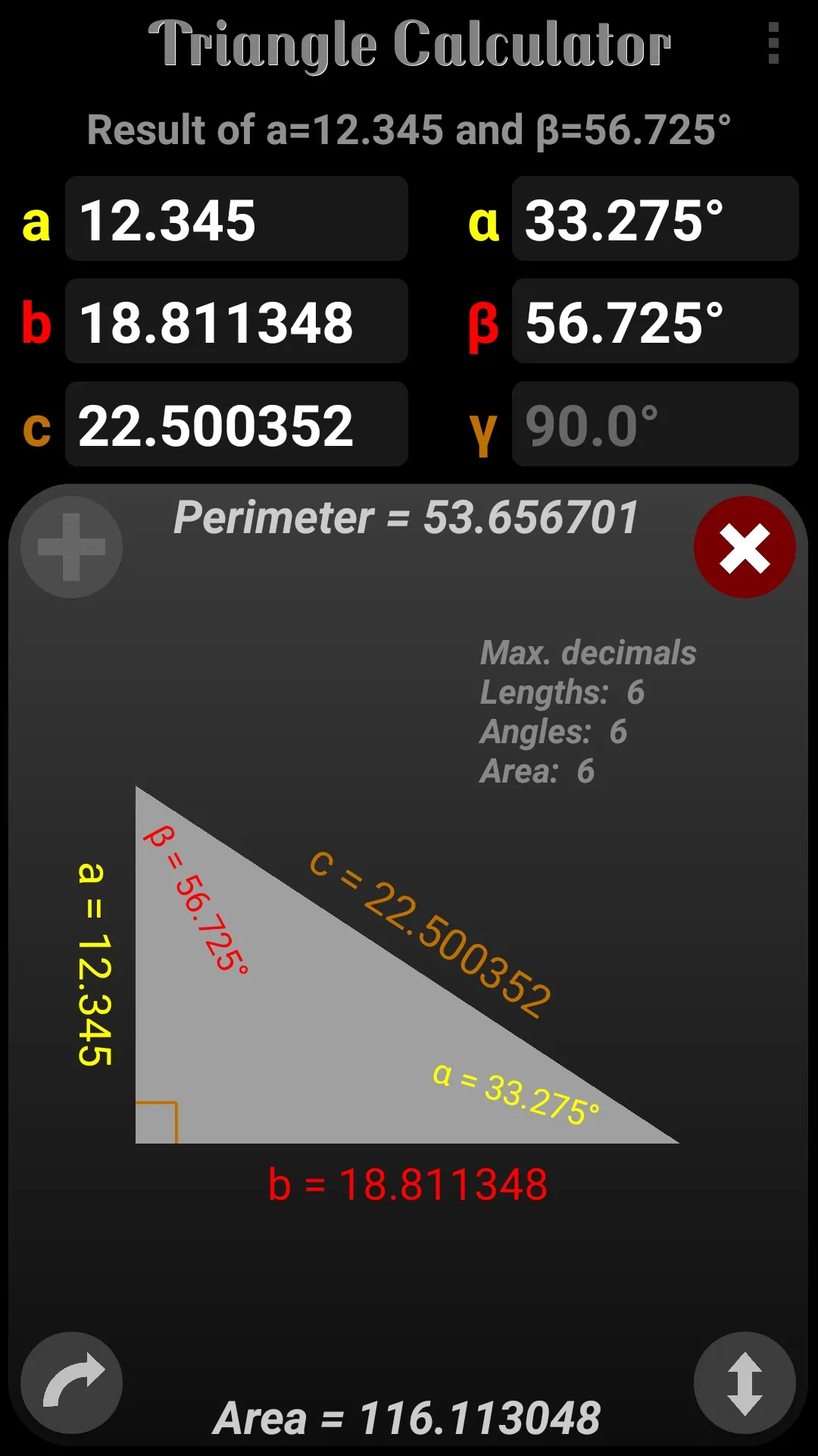 Triangle Calculator | Indus Appstore | Screenshot