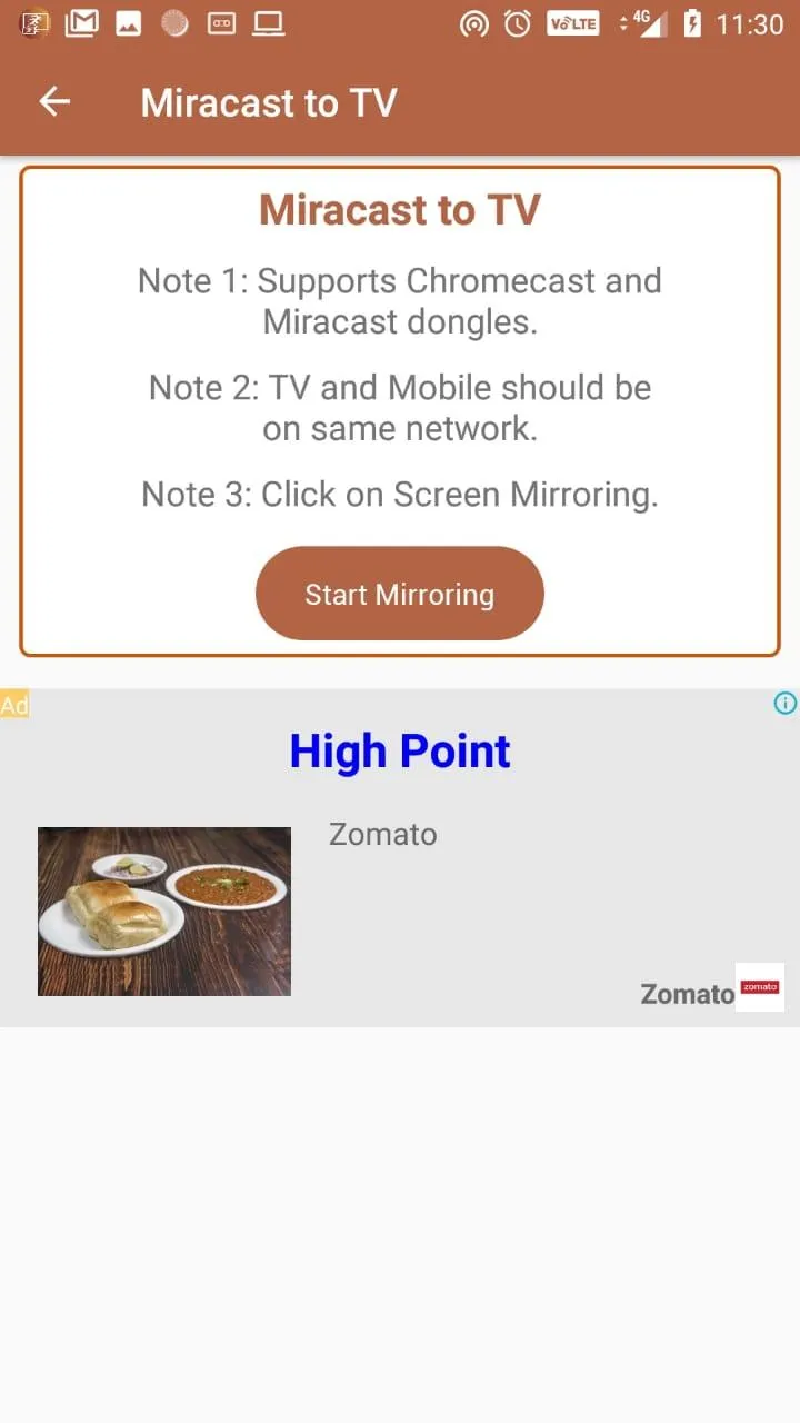 Miracast Display Finder : Mobi | Indus Appstore | Screenshot