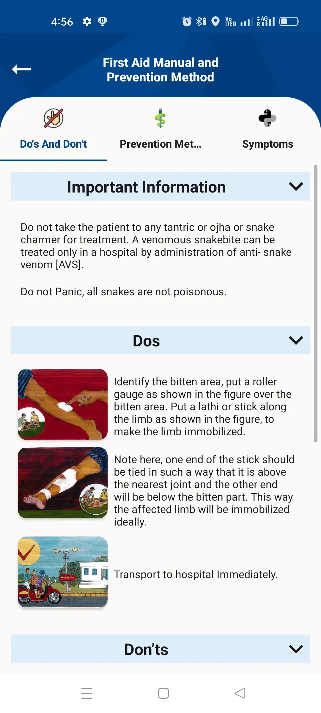 Snakebite Prevention & Rescue | Indus Appstore | Screenshot