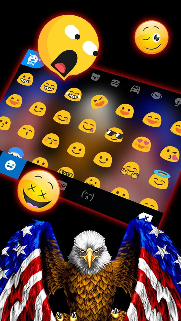 American Eagle Flag Keyboard T | Indus Appstore | Screenshot