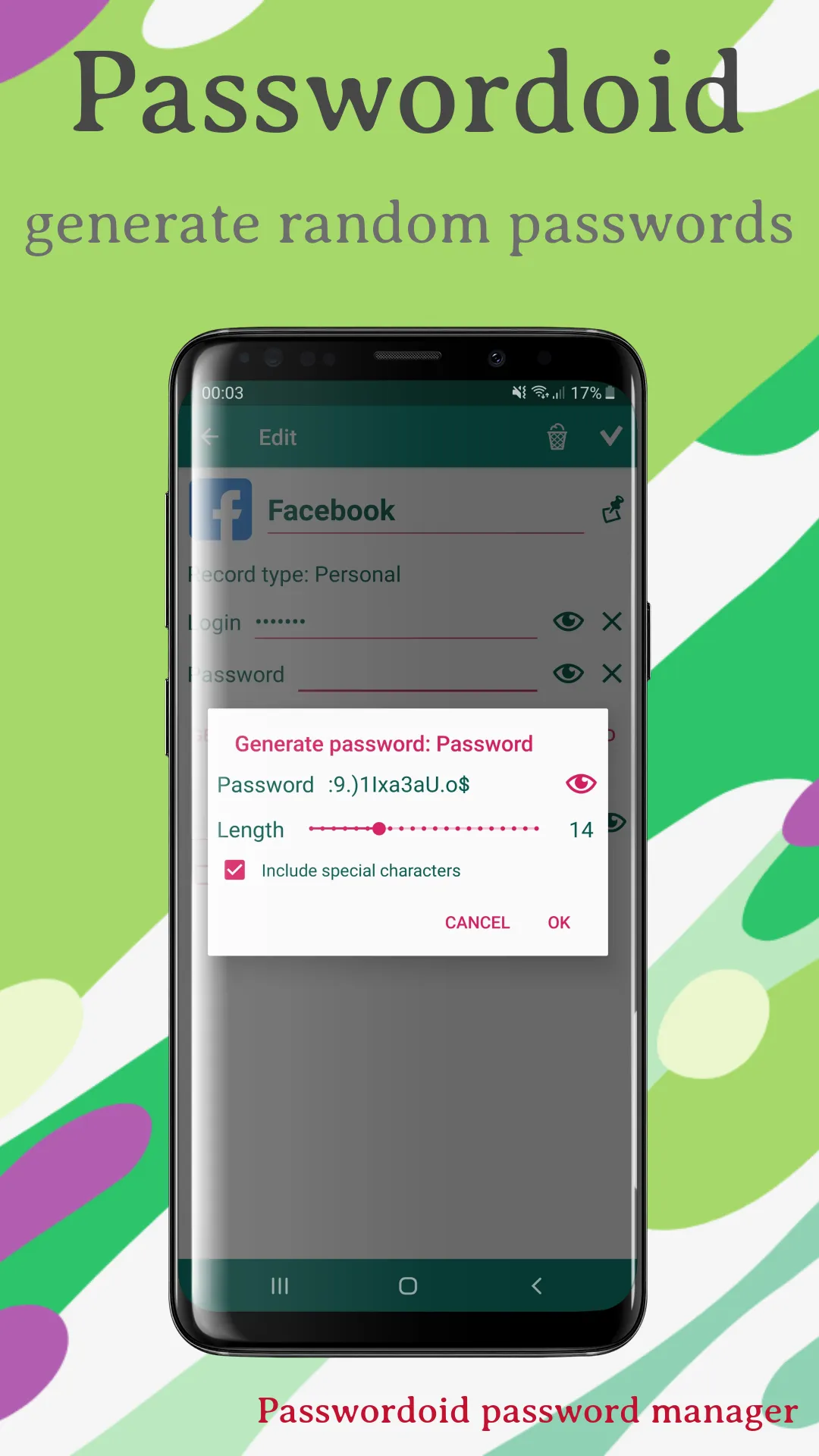 Passwordoid: password manager | Indus Appstore | Screenshot