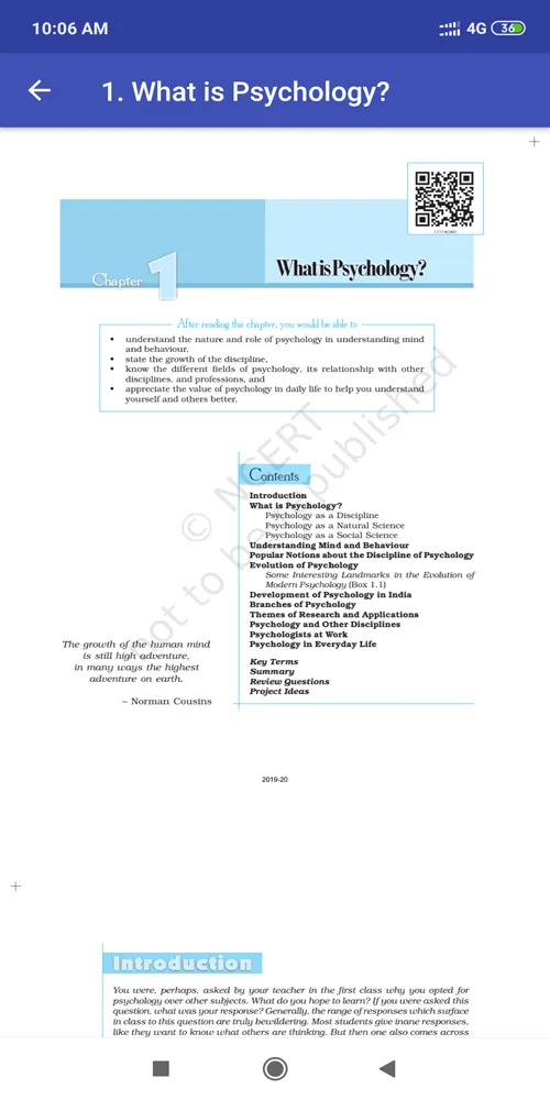 Class 11 Psychology NCERT Book | Indus Appstore | Screenshot