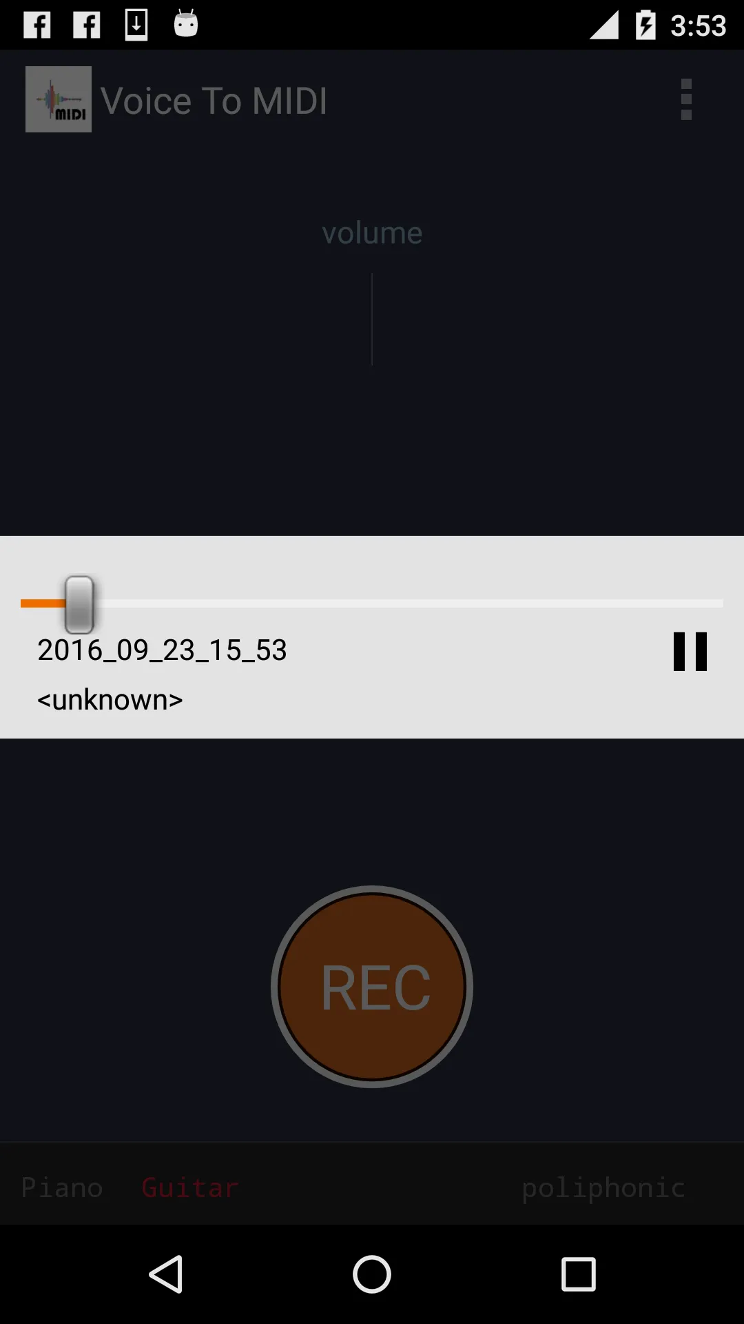 Voice to MIDI | Indus Appstore | Screenshot