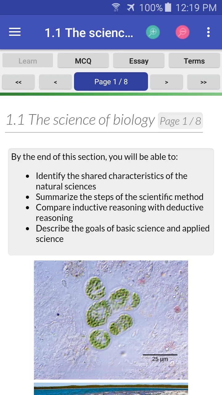 Biology Textbook MCQ & Tests | Indus Appstore | Screenshot