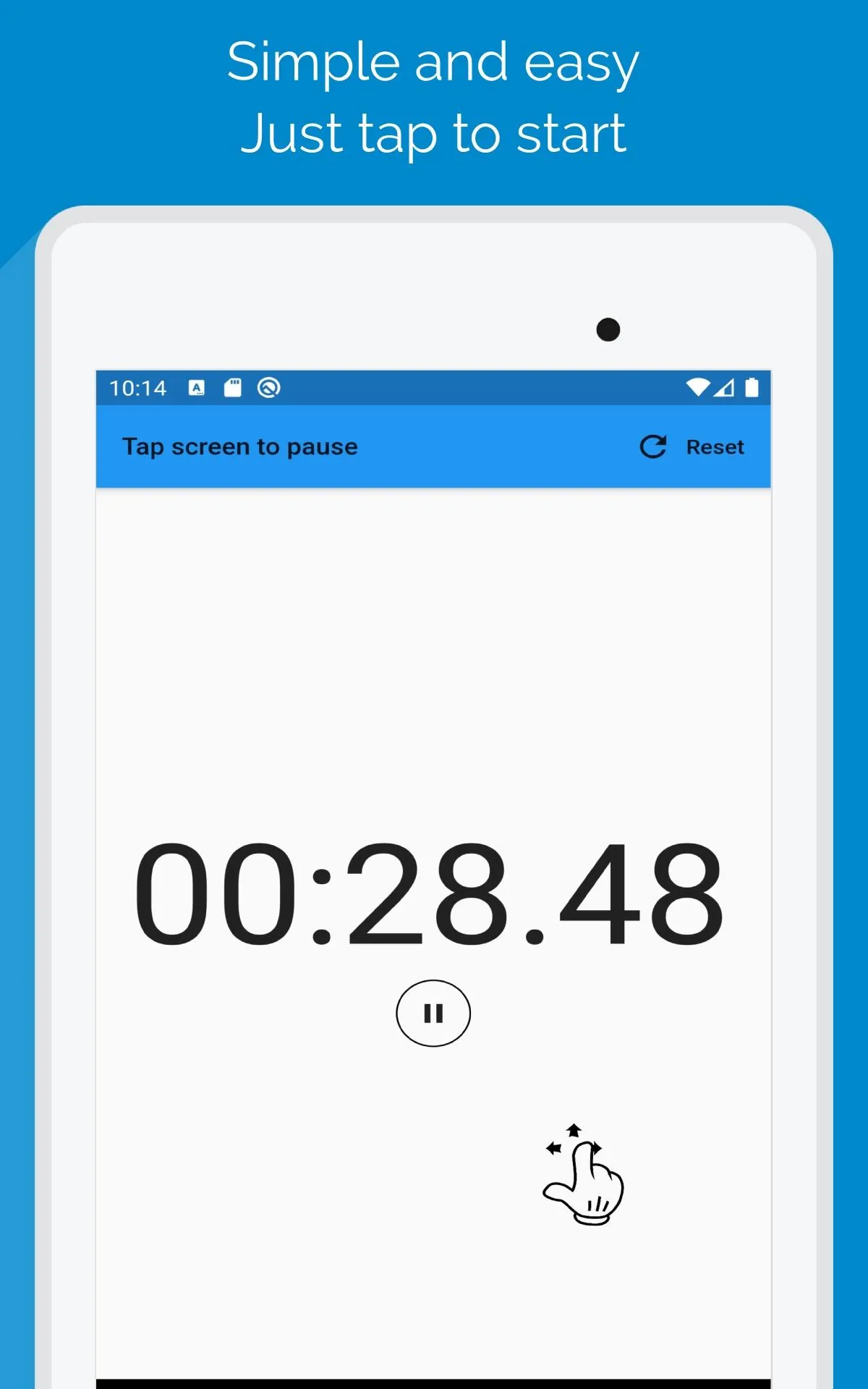 Simple Stopwatch | Indus Appstore | Screenshot