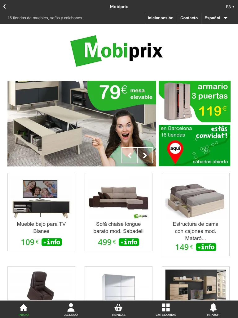 Mobiprix mueble sofa colchones | Indus Appstore | Screenshot