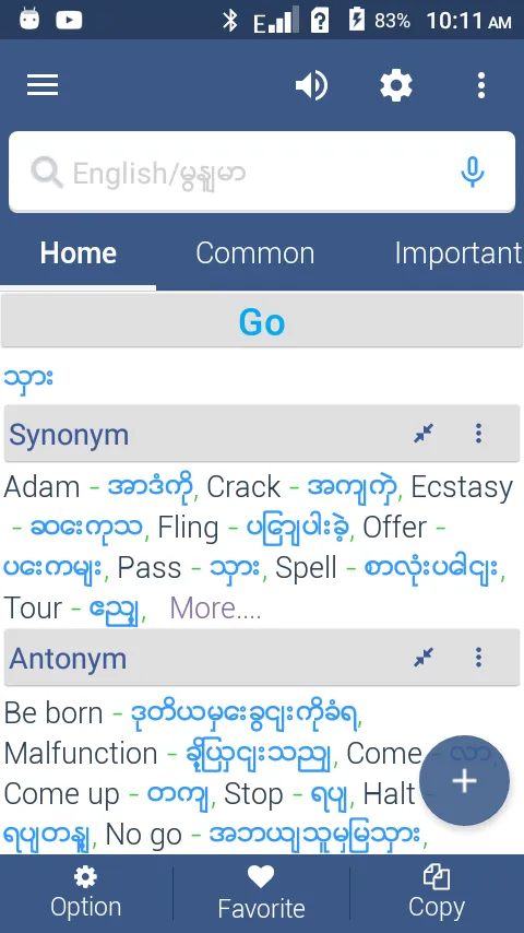 English to Myanmar Dictionary | Indus Appstore | Screenshot