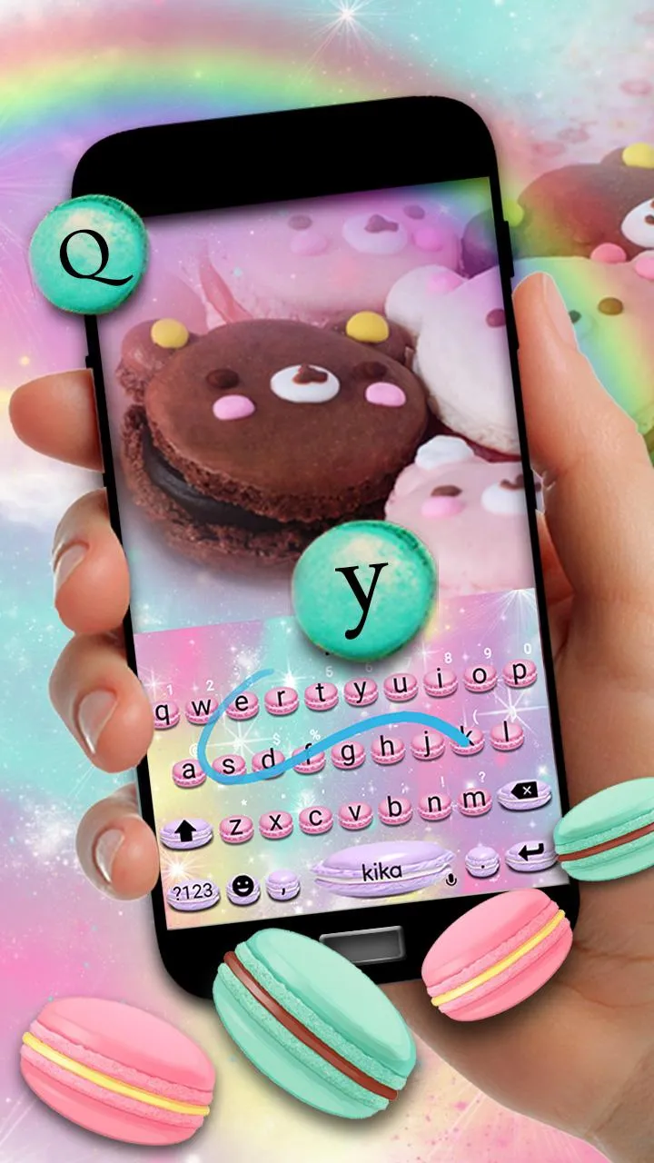 Sweet Macarons Keyboard Theme | Indus Appstore | Screenshot