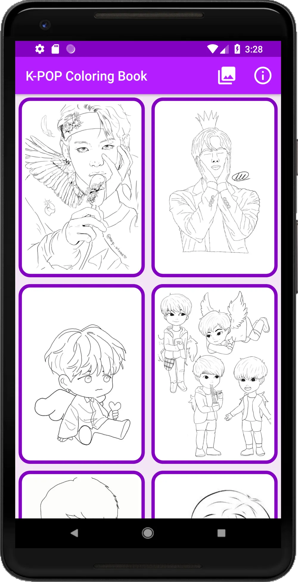 K-POP Coloring Book | Indus Appstore | Screenshot