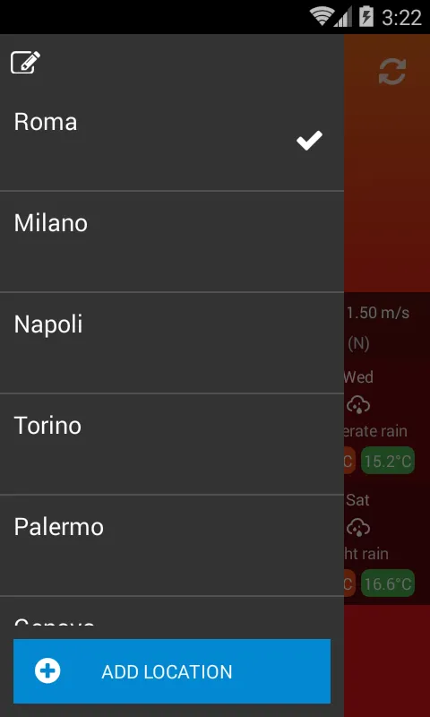 Weather Italy | Indus Appstore | Screenshot