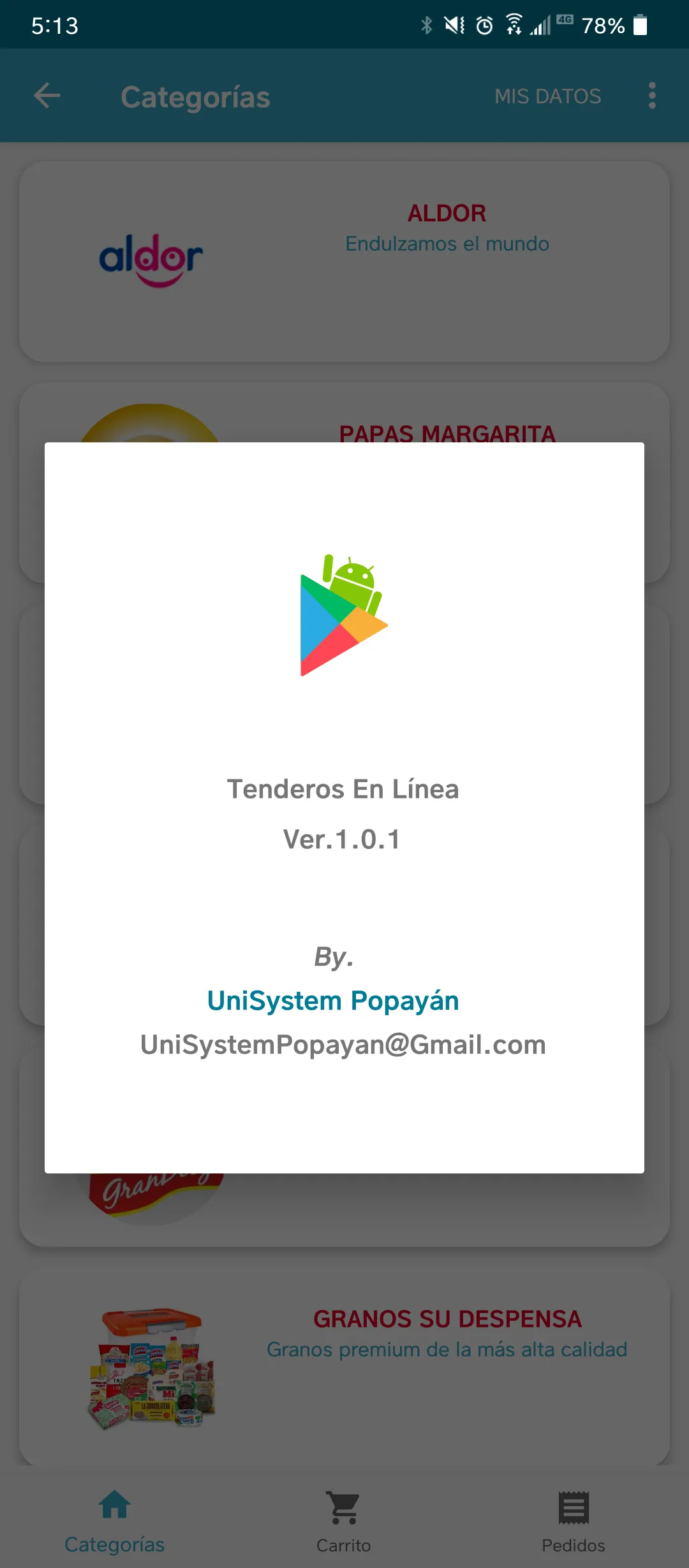 Tenderos en Linea | Indus Appstore | Screenshot