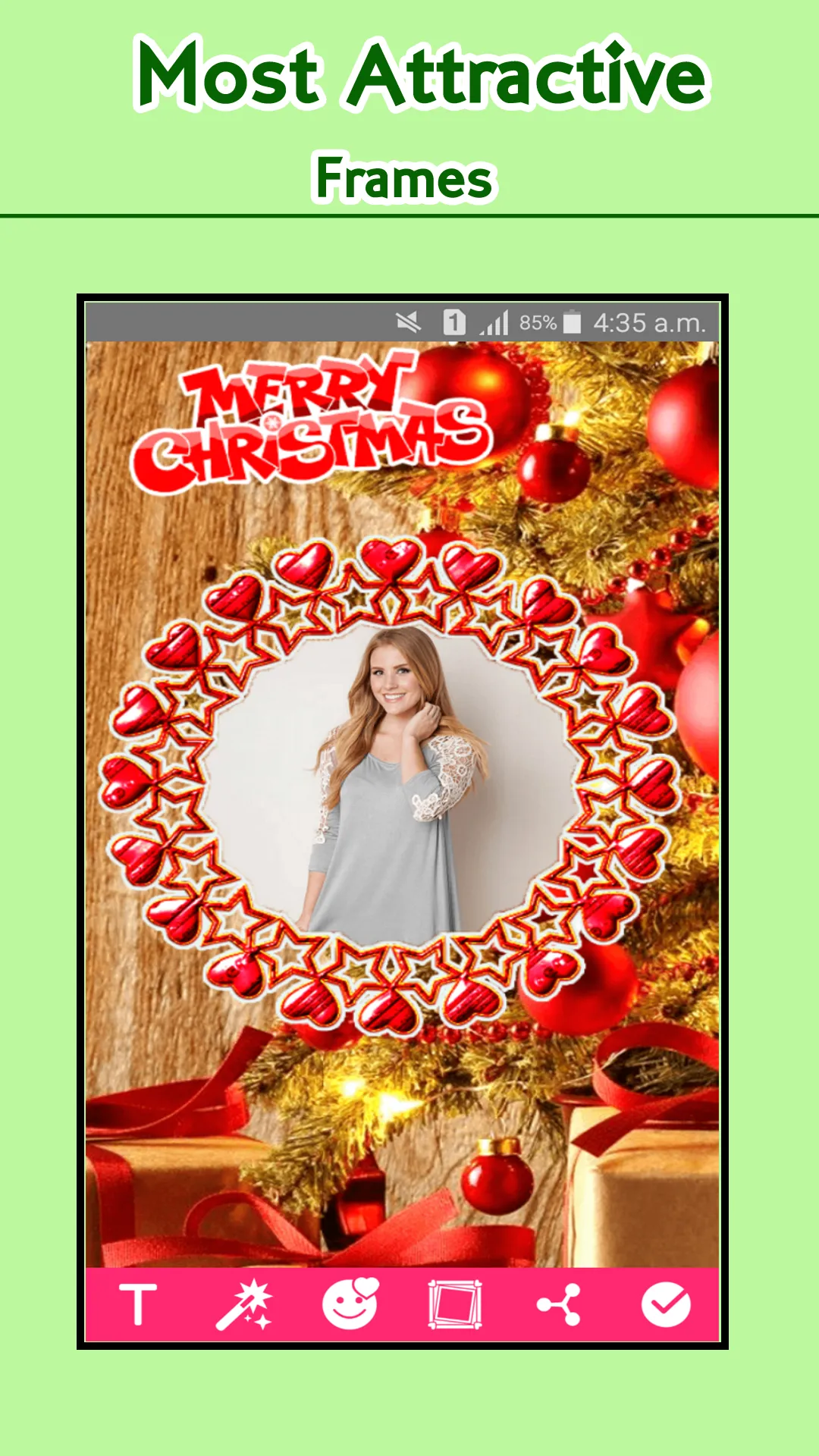 Merry Christmas Photo Frames | Indus Appstore | Screenshot