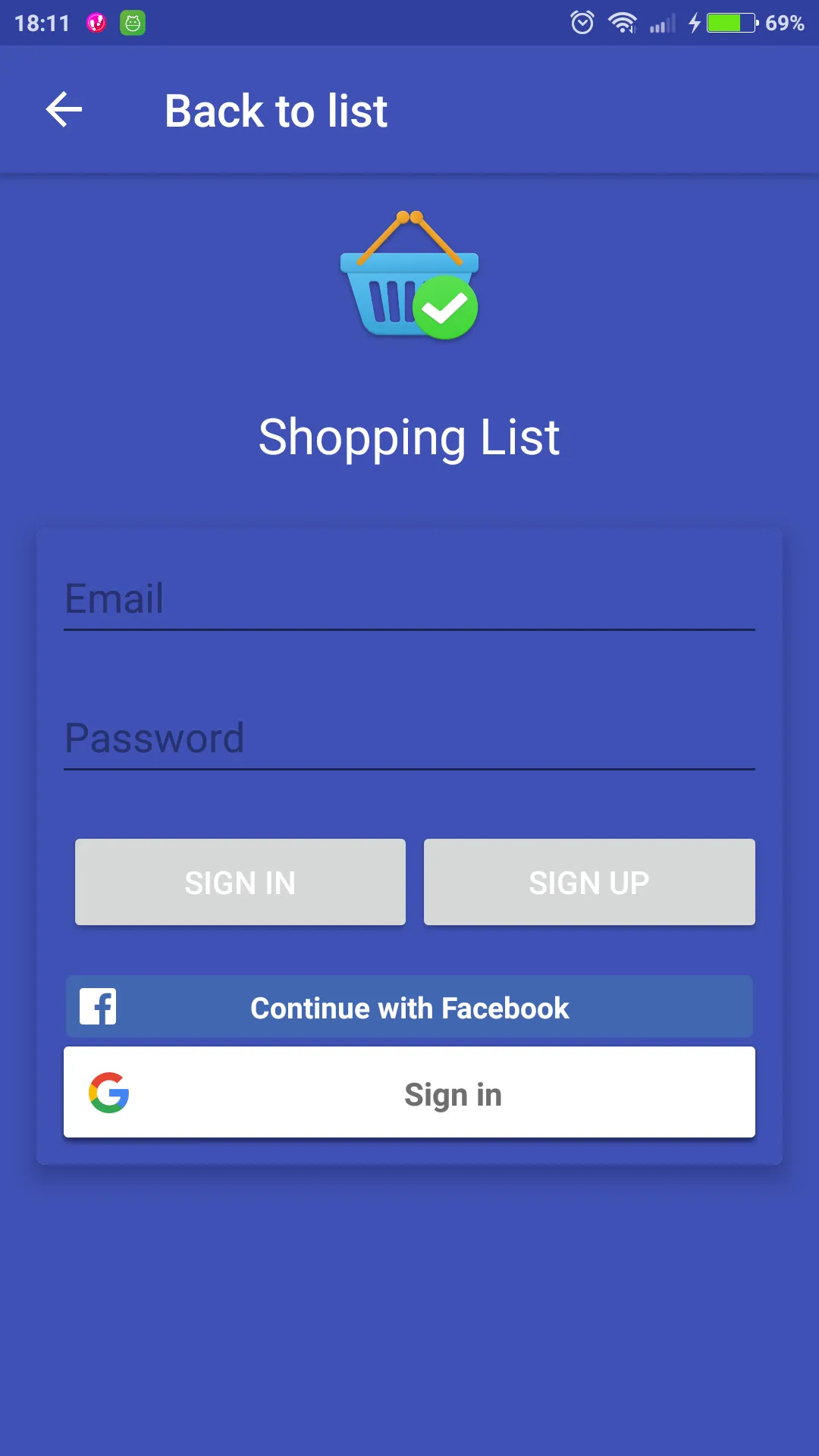 Shopping List | Indus Appstore | Screenshot