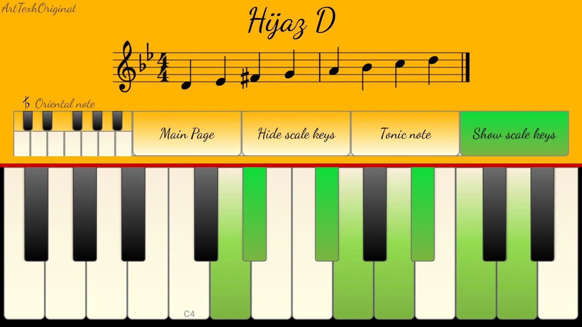 Oriental music scales | Indus Appstore | Screenshot