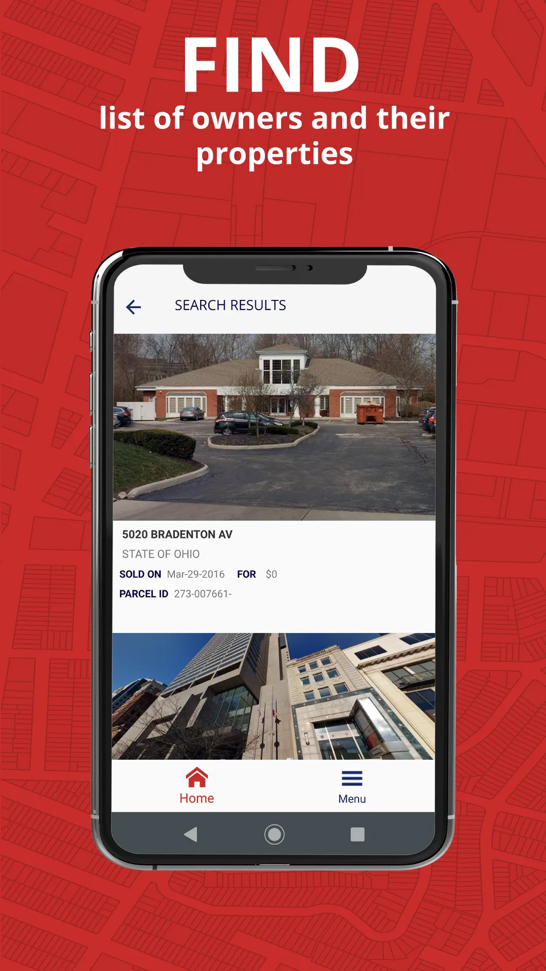 Franklin Co. AUD Parcel Search | Indus Appstore | Screenshot