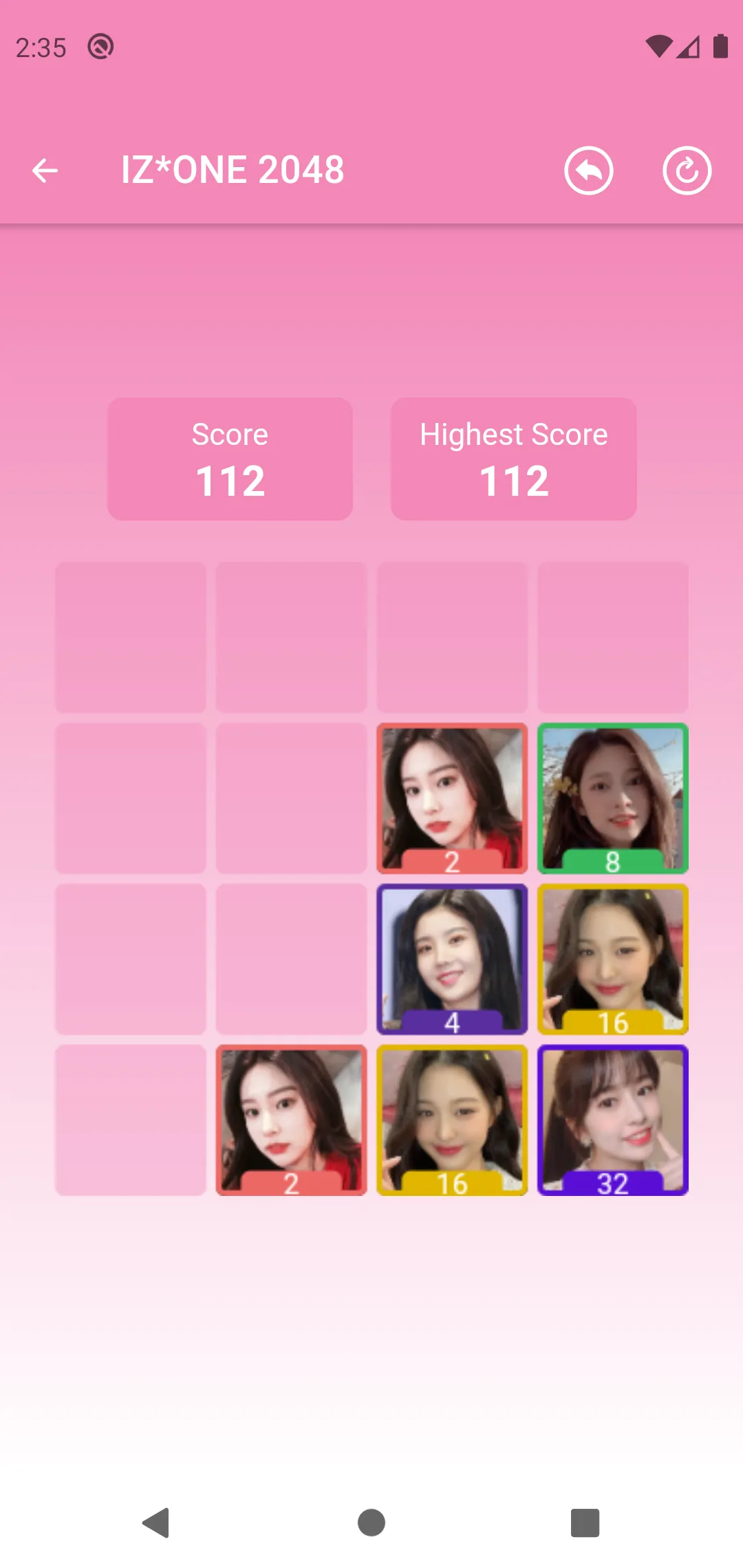 IZ*ONE 2048 Game | Indus Appstore | Screenshot