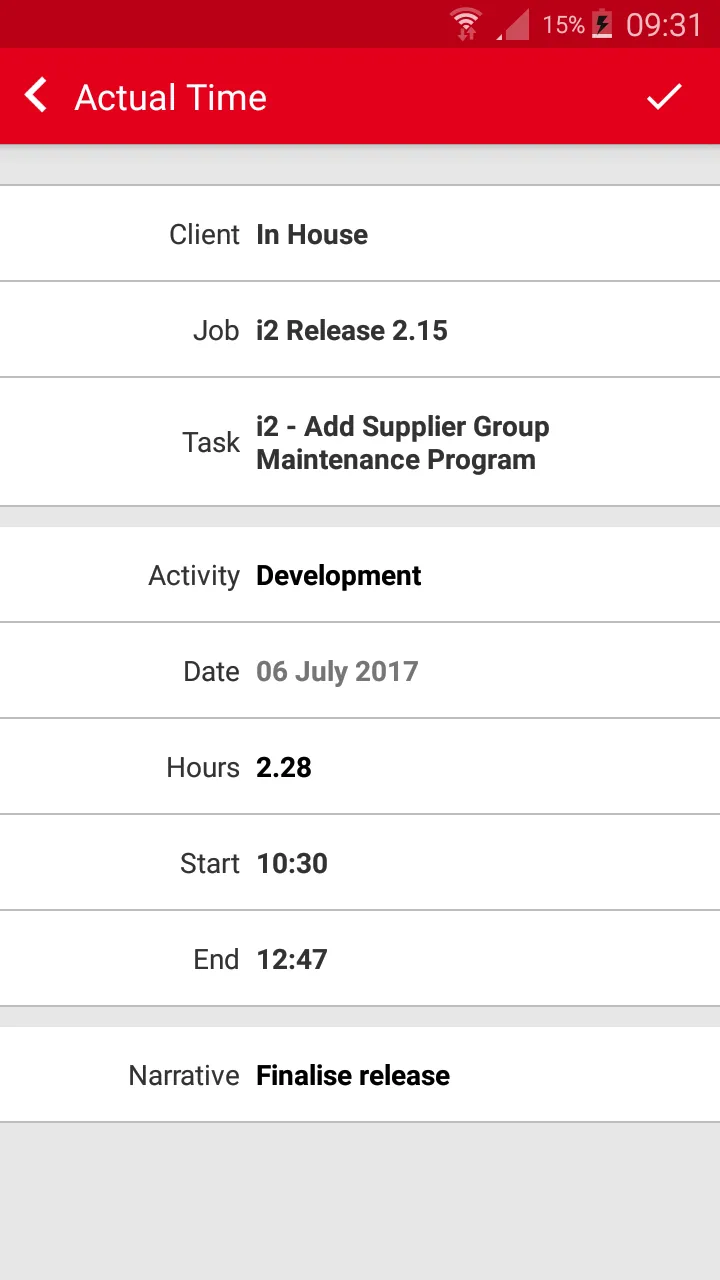 Paprika Timesheet | Indus Appstore | Screenshot