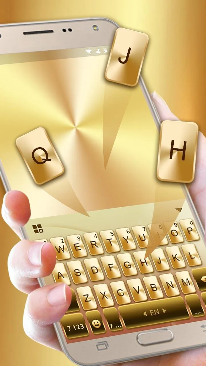 keyboard - Gold Galaxy S7 Edge | Indus Appstore | Screenshot