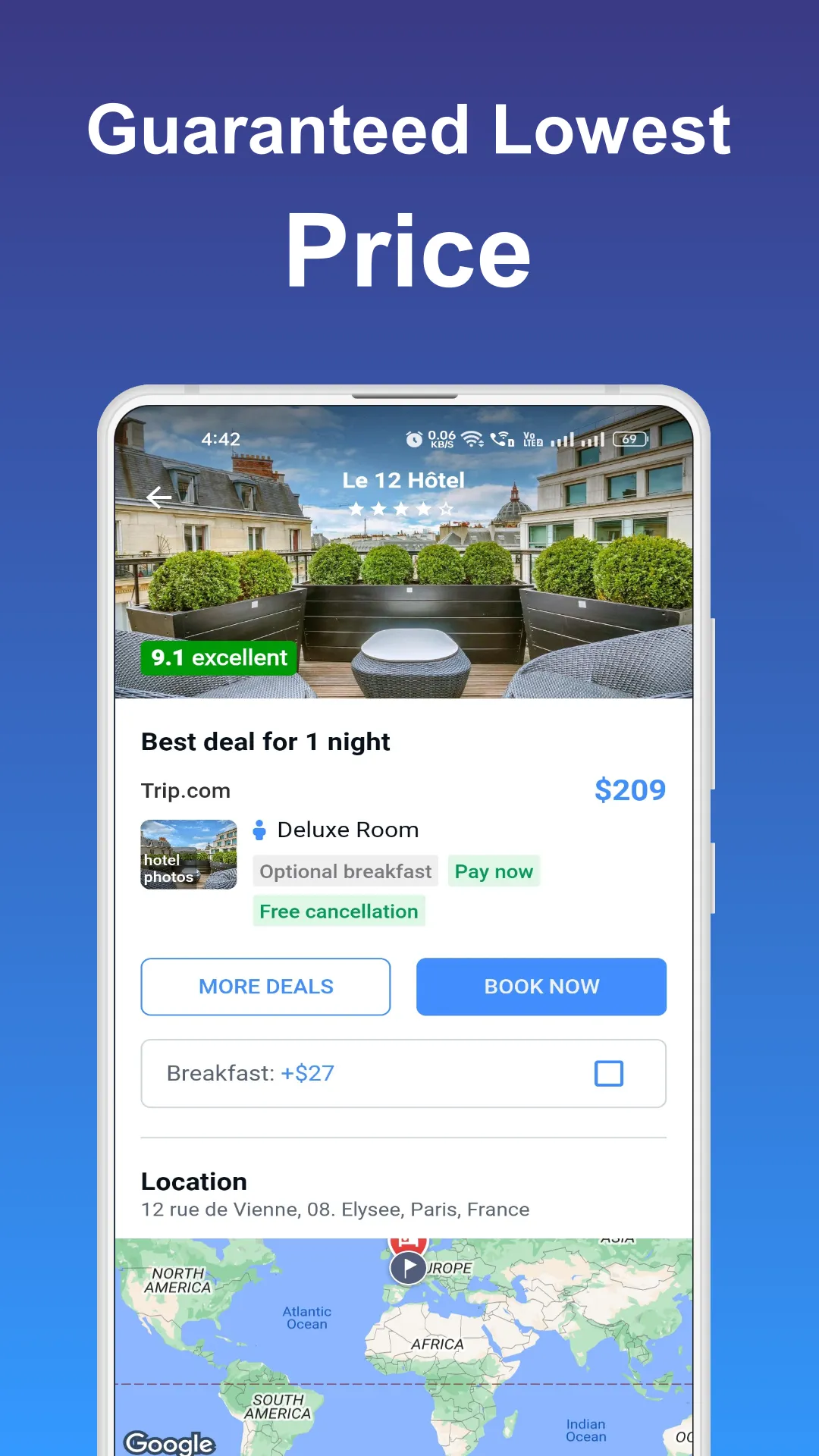 Cheap Hotels: Hotel Booking | Indus Appstore | Screenshot