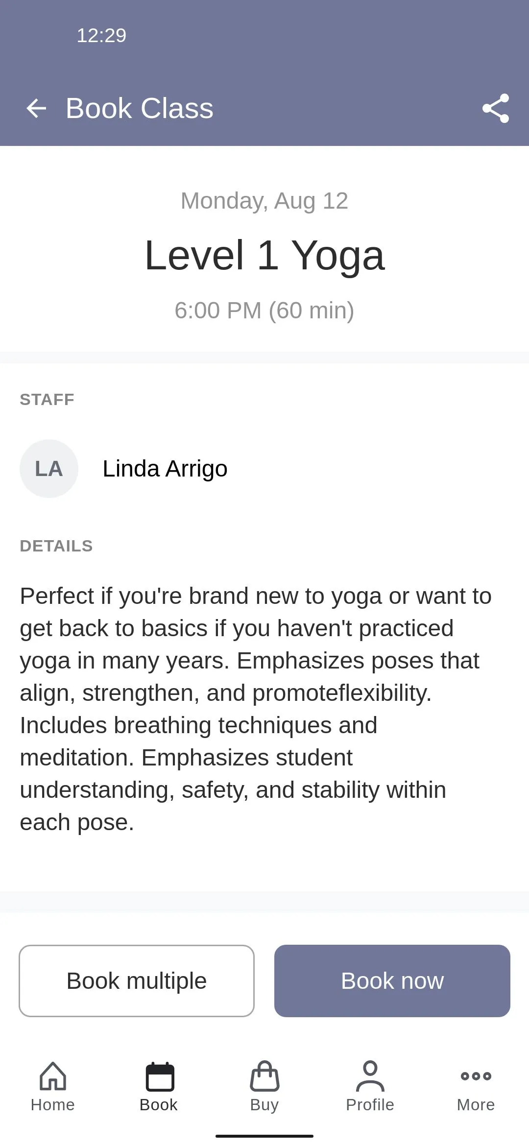 Sunrise Yoga Studio | Indus Appstore | Screenshot