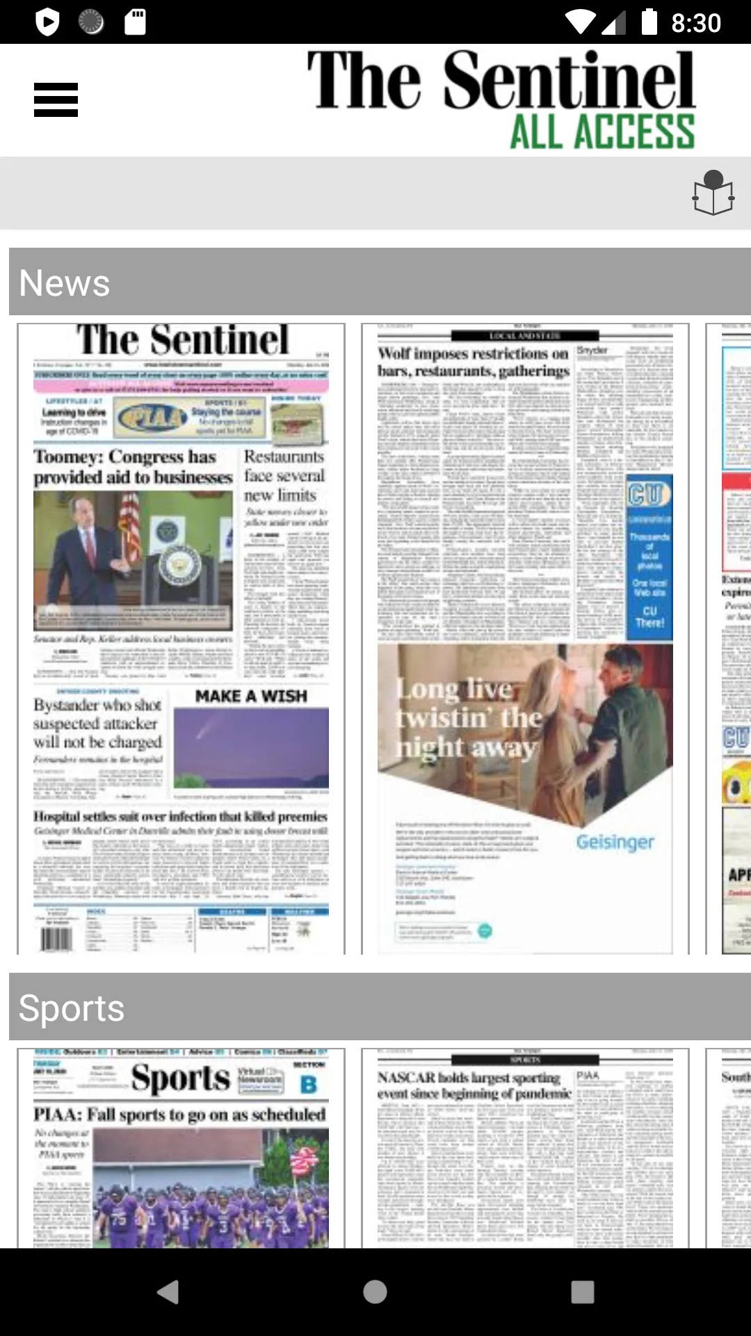 The Sentinel All Access | Indus Appstore | Screenshot