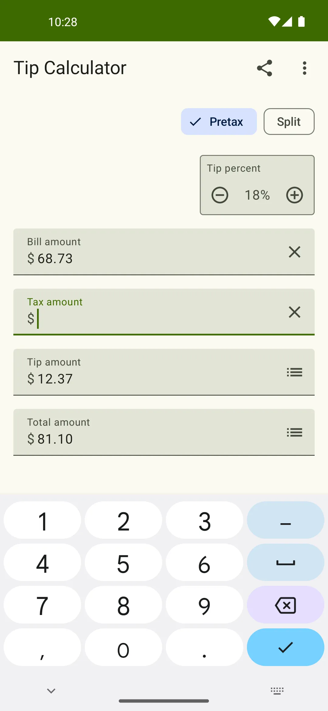 Tip Calculator | Indus Appstore | Screenshot