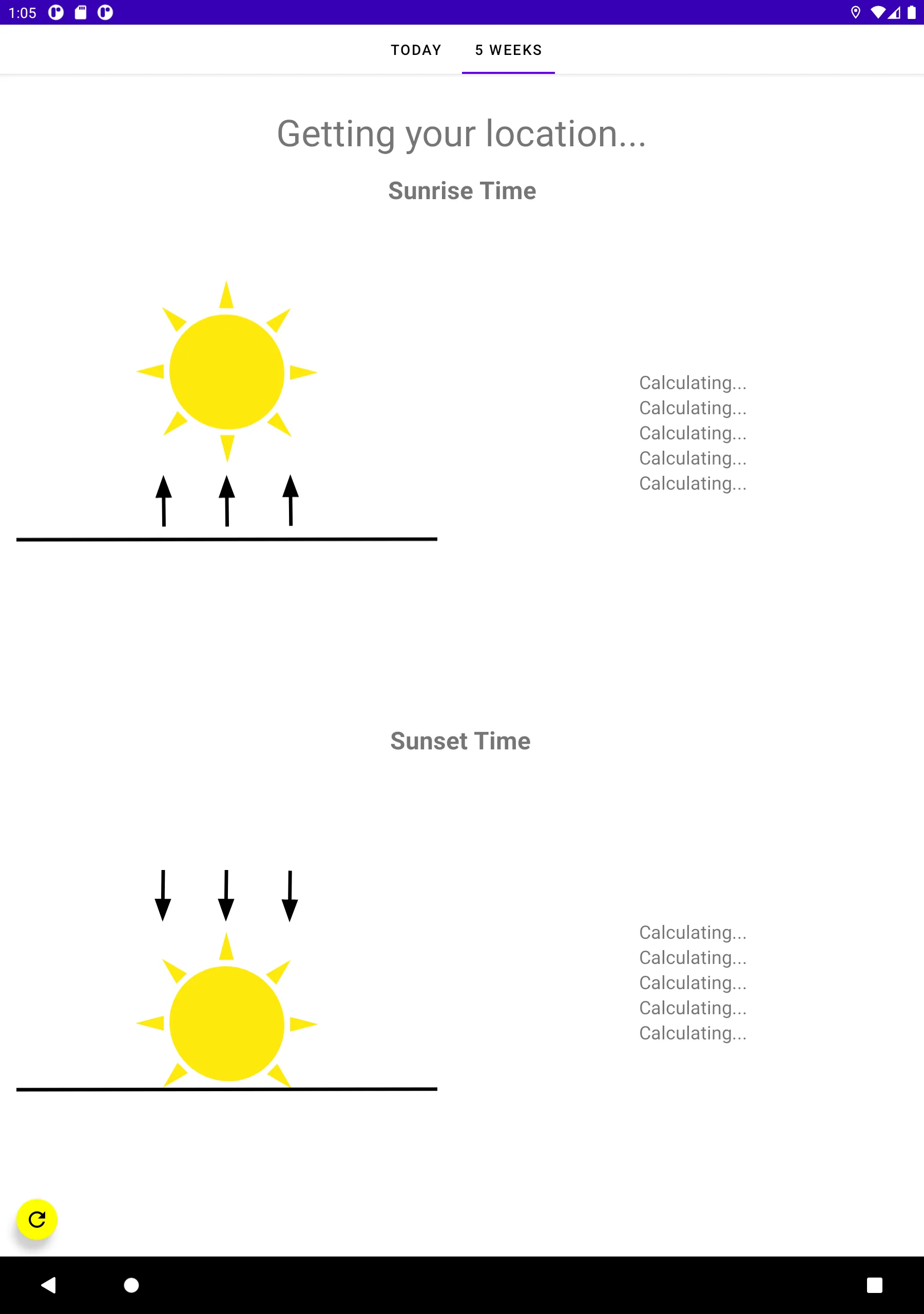 Sunrise Sunset time | Indus Appstore | Screenshot