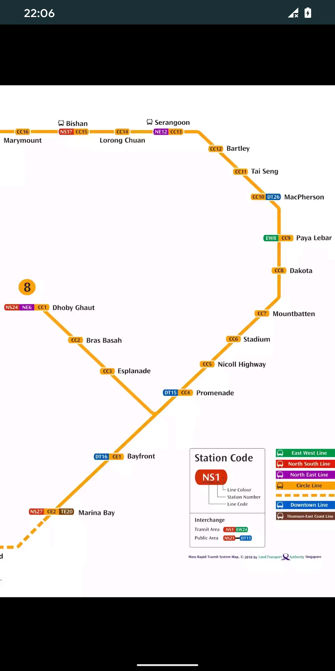 Singapore Metro Map MRT & LRT | Indus Appstore | Screenshot