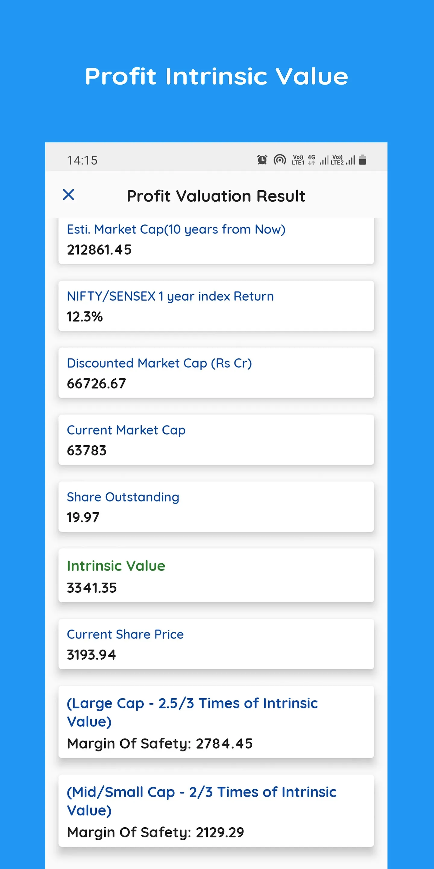 Intric - Intrinsic Valuation | Indus Appstore | Screenshot