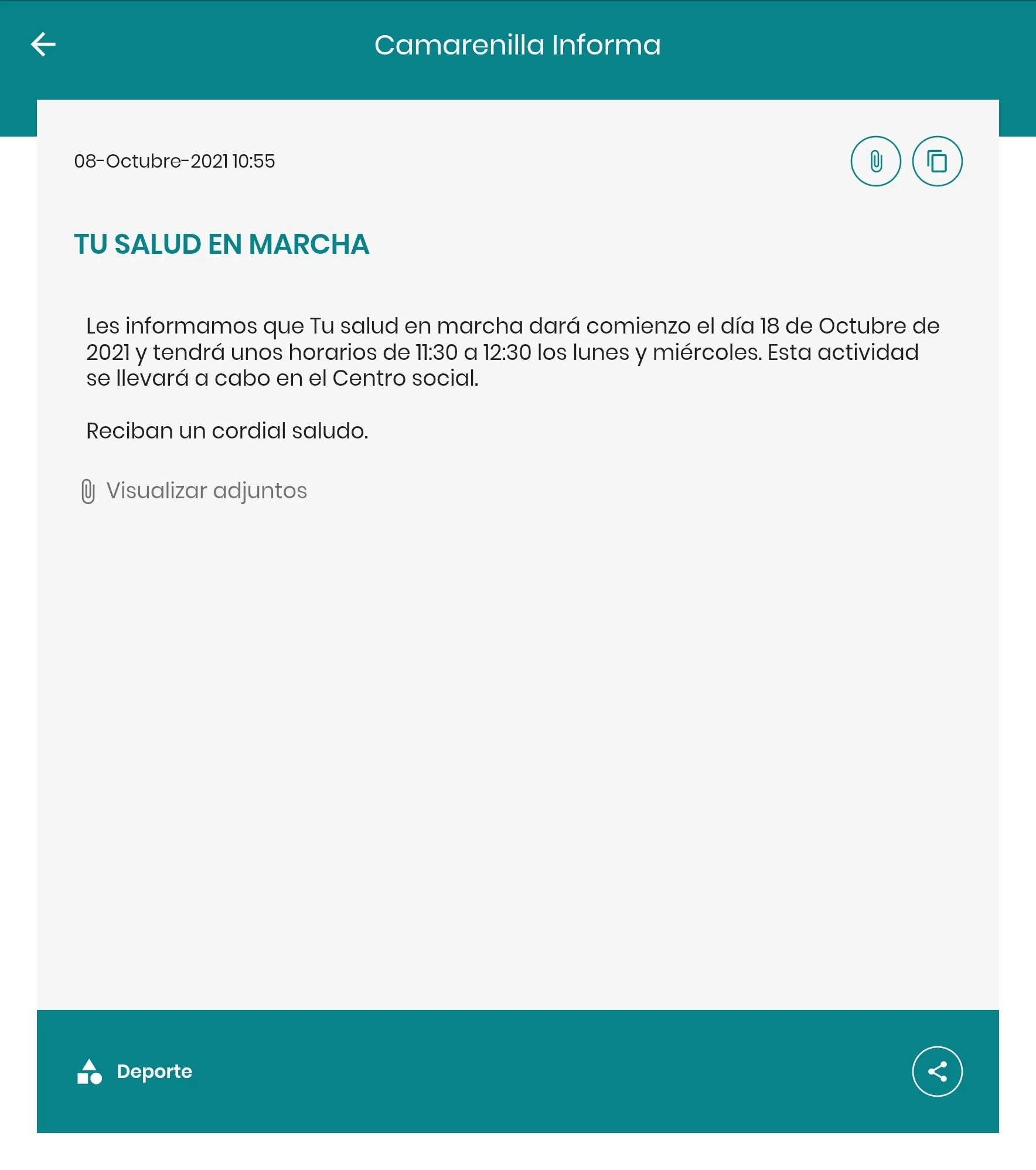 Camarenilla Informa | Indus Appstore | Screenshot