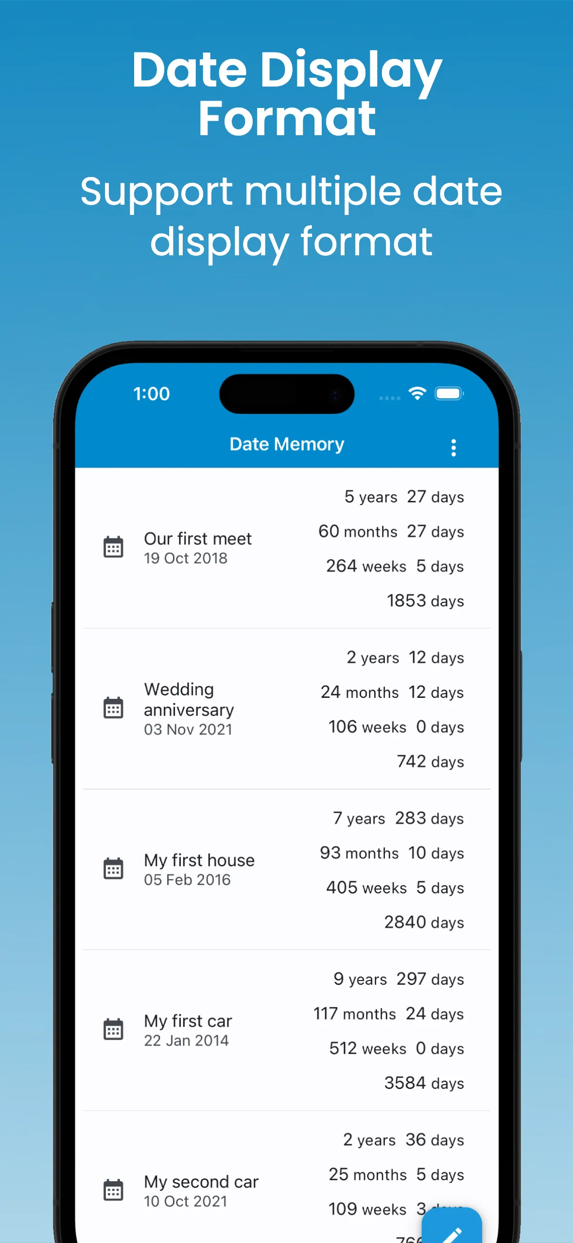 Date Memory | Indus Appstore | Screenshot