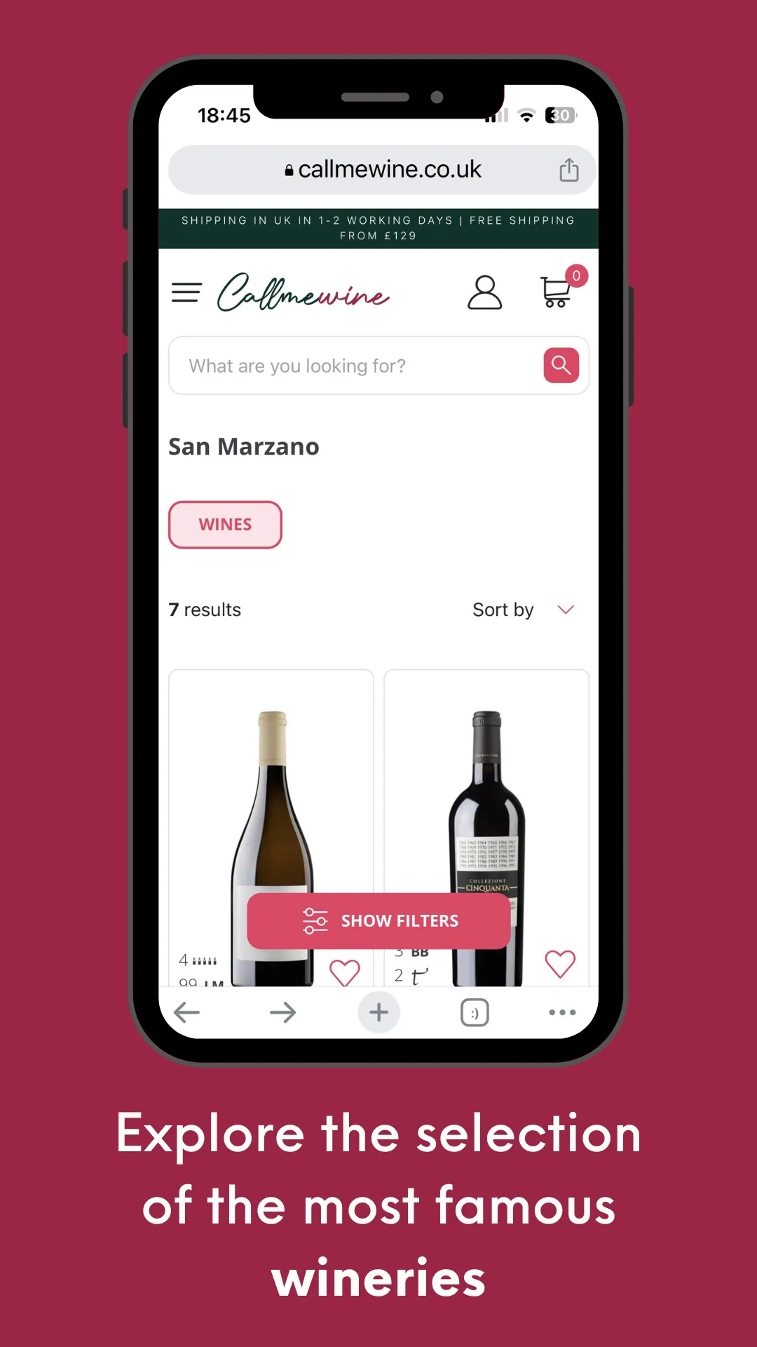 Callmewine | Indus Appstore | Screenshot