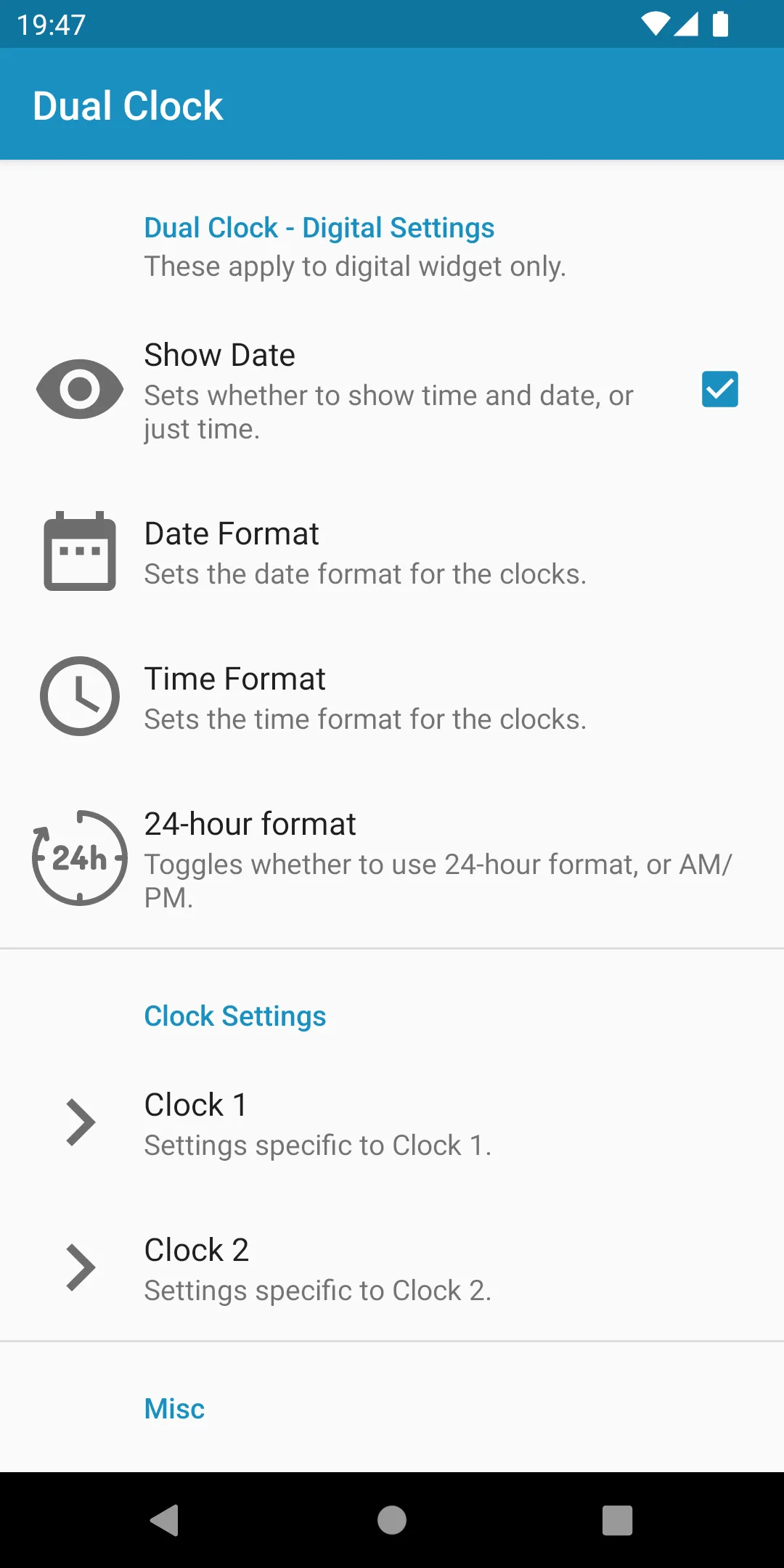 Dual Clock Widget | Indus Appstore | Screenshot