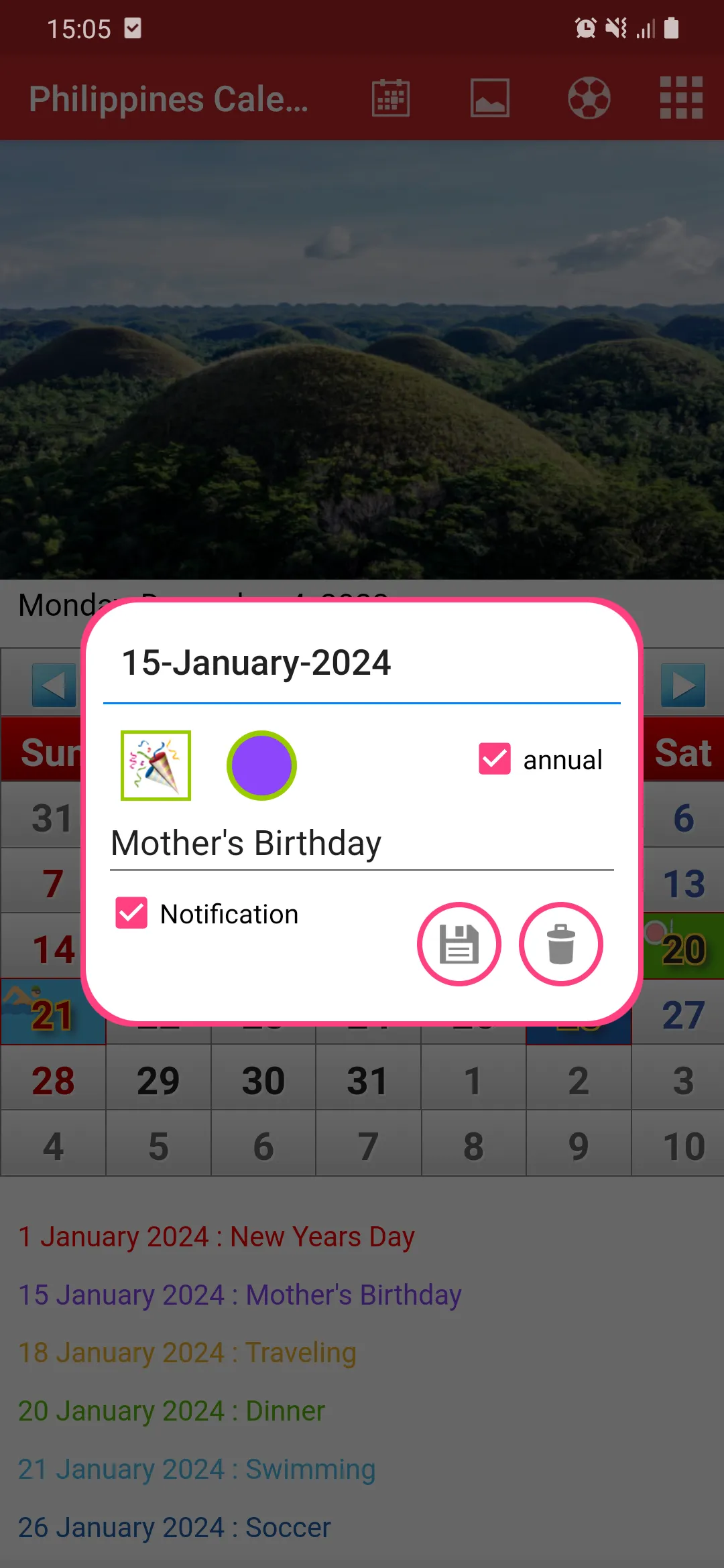 Philippines Calendar 2024 | Indus Appstore | Screenshot