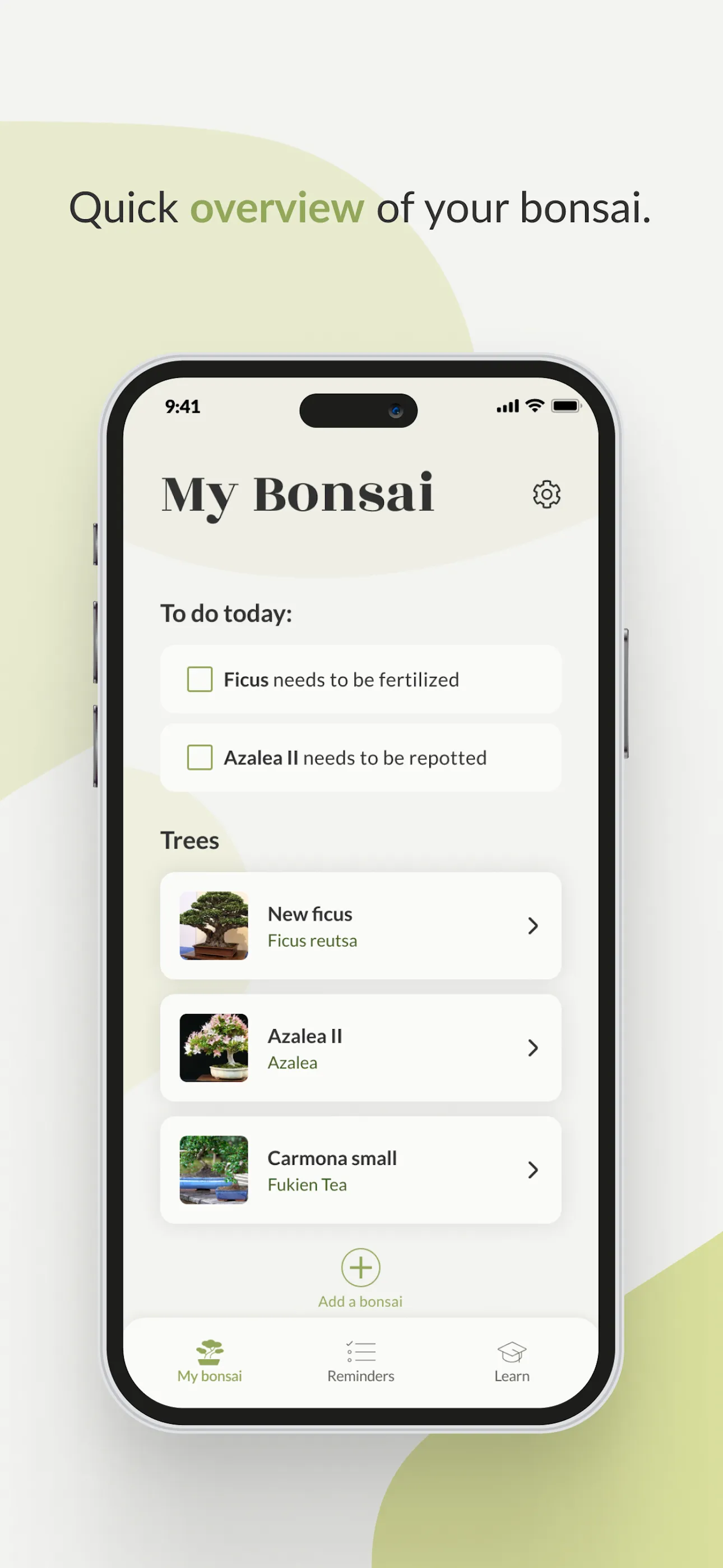 Bonsai Care App | Indus Appstore | Screenshot