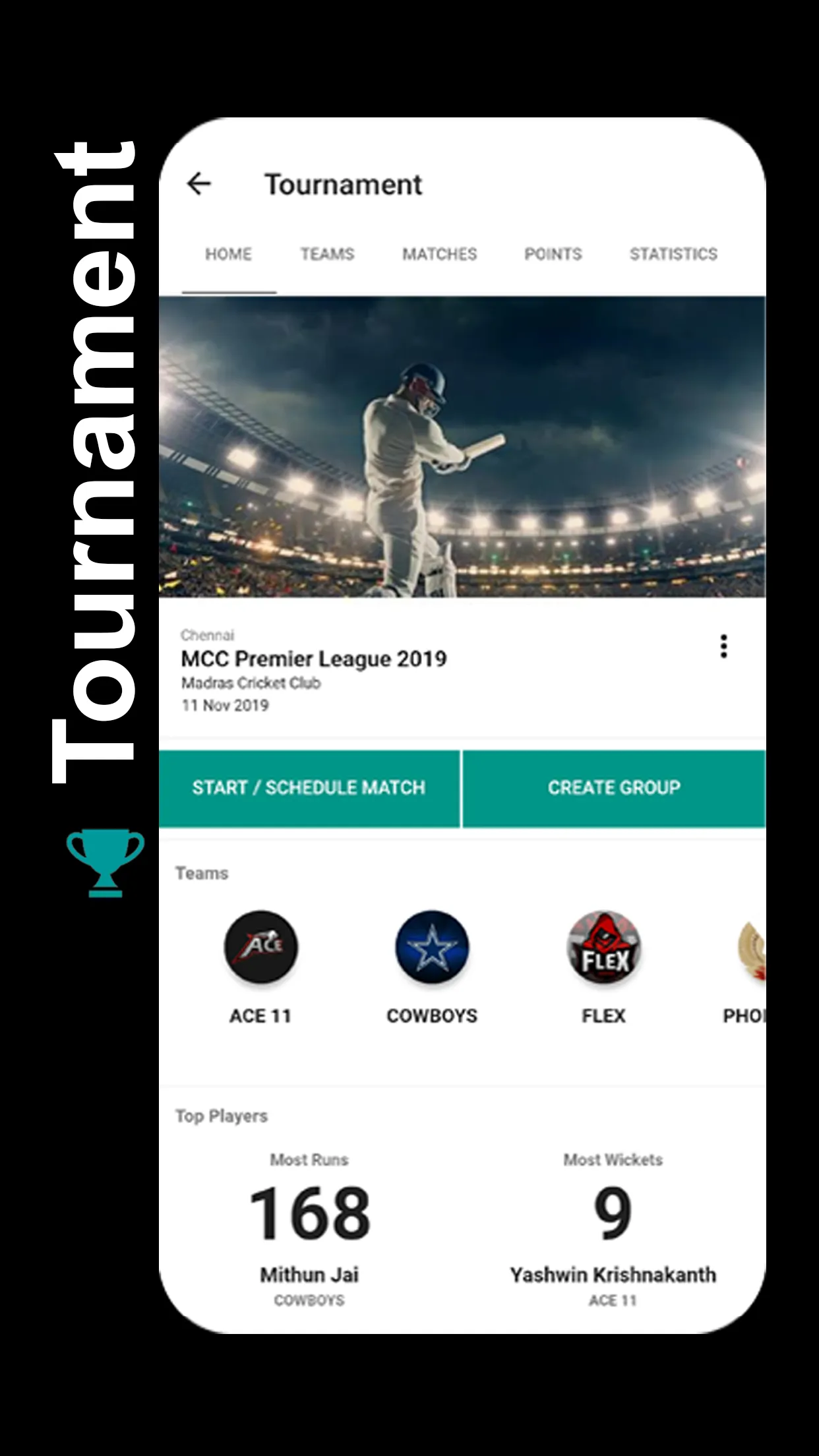 STUMPS - The Cricket Scorer | Indus Appstore | Screenshot