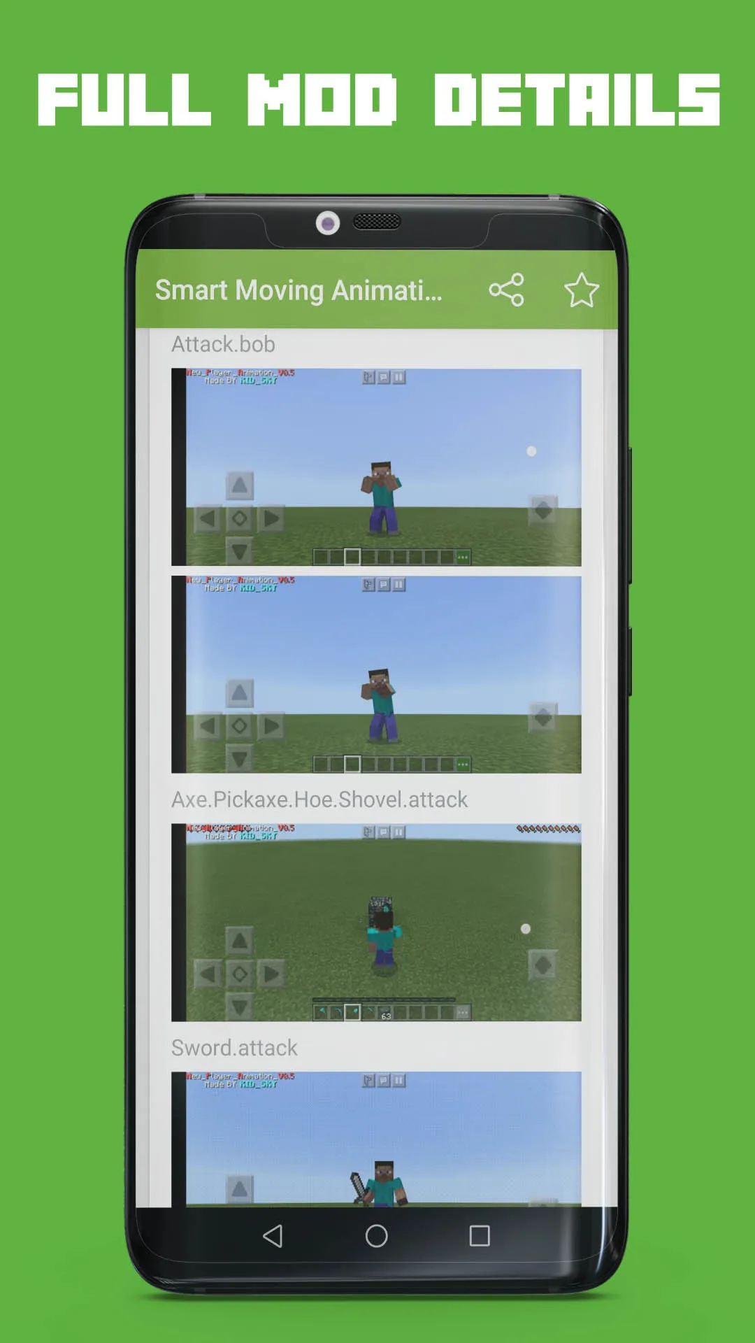 Animation Mod for MCPE | Indus Appstore | Screenshot