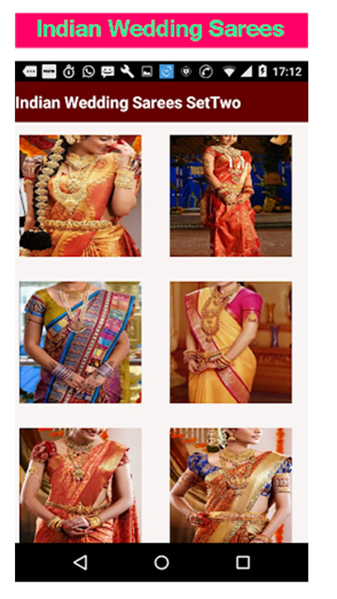 Indian Wedding Sarees | Indus Appstore | Screenshot